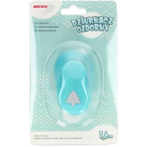 Dziurkacz ozdobny 1,6cm CHOINKA D16-13 BREWIS Dziurkacz ozdobny 1,6cm CHOINKA D16-13 BREWIS