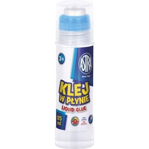 Klej szkolny w płynie transparentny Liquid Glue 125ml 401117002 ASTRA Klej szkolny w płynie transparentny Liquid Glue 125ml 401117002 ASTRA