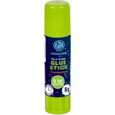 Klej szkolny w sztyfcie Glue Stick transparentny 8g. 401120004 ASTRA Klej szkolny w sztyfcie Glue Stick transparentny 8g. 401120004 ASTRA