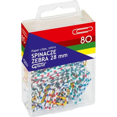 Spinacz okrągły zebra R28 GRAND 80szt. T4 110-1634 Spinacz okrągły zebra R28 GRAND 80szt. T4 110-1634