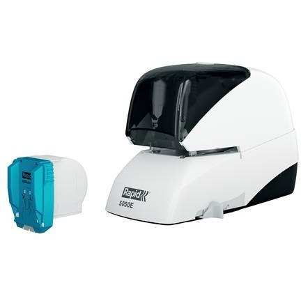 Zszywacz elektryczny Supreme 5050e biało-czarny 50 kartek RAPID 20993212 Zszywacz elektryczny Supreme 5050e biało-czarny 50 kartek RAPID 20993212