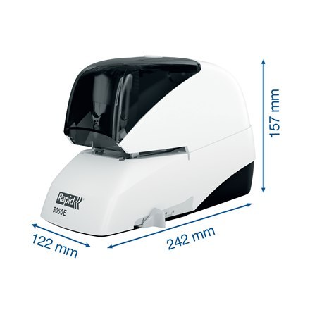 Zszywacz elektryczny Supreme 5050e biało-czarny 50 kartek RAPID 20993212 Zszywacz elektryczny Supreme 5050e biało-czarny 50 kartek RAPID 20993212