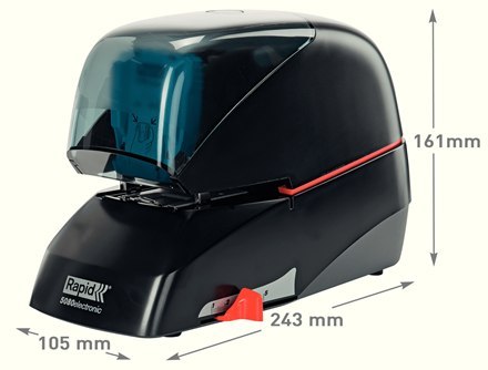 Zszywacz elektryczny Supreme 5080e czarny 80 kartek RAPID 20993410 Zszywacz elektryczny Supreme 5080e czarny 80 kartek RAPID 20993410