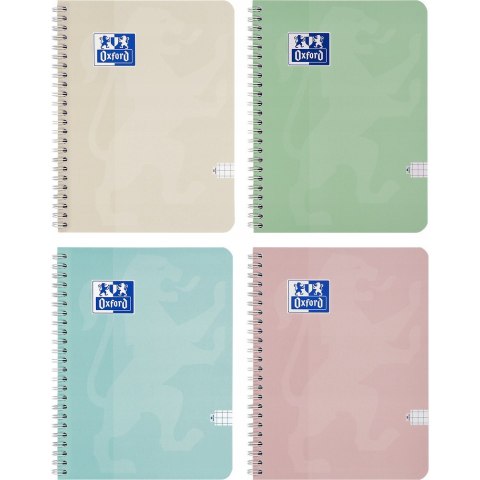 Kołozeszyt A5 80k kratka TOUCH PASTEL 400175357 OXFORD Kołozeszyt A5 80k kratka TOUCH PASTEL 400175357 OXFORD