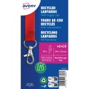 Smycz z karabińczykiem (10 sztuk) 440x15mm czerwona 4842R AVERY