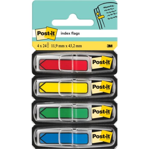 Zakładki indeksujące POST-IT 12x43mm strzałki 4x24szt 684ARR3 3M Zakładki indeksujące POST-IT 12x43mm strzałki 4x24szt 684ARR3 3M