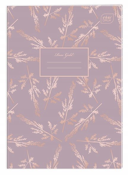 Zeszyt A4 60k kratka 70g METALLIC ROSE GOLD INTERDRUK Zeszyt A4 60k kratka 70g METALLIC ROSE GOLD INTERDRUK