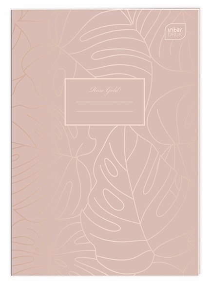 Zeszyt A4 60k kratka 70g METALLIC ROSE GOLD INTERDRUK Zeszyt A4 60k kratka 70g METALLIC ROSE GOLD INTERDRUK