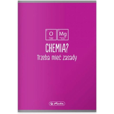 Zeszyt szkolny przedmiotowy A5 60 kartek w kratkę 70g CHEMIA 9577412 HERLITZ