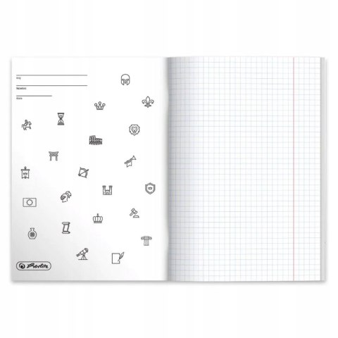 Zeszyt szkolny przedmiotowy A5 60 kartek w kratkę 70g HISTORIA 9577362 HERLITZ Zeszyt szkolny przedmiotowy A5 60 kartek w kratkę 70g HISTORIA 9577362 HERLITZ