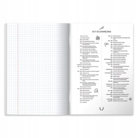 Zeszyt szkolny przedmiotowy A5 60 kartek w kratkę 70g HISTORIA 9577362 HERLITZ Zeszyt szkolny przedmiotowy A5 60 kartek w kratkę 70g HISTORIA 9577362 HERLITZ