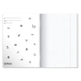 Zeszyt szkolny przedmiotowy A5 60 kartek w kratkę 70g JĘZYK NIEMIECKI 9577396 HERLITZ