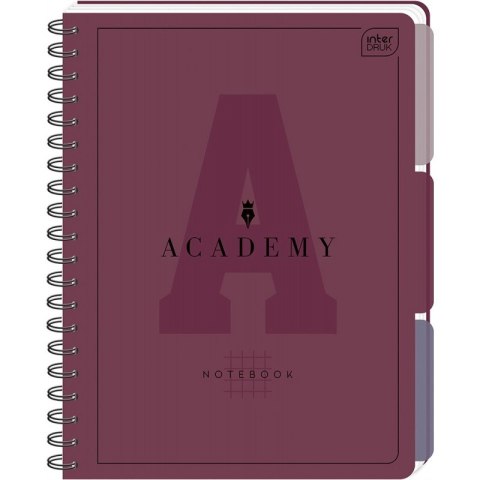 Kołozeszyt B5 100k kratka 90g przekł PP ACADEMY Kołozeszyt B5 100k kratka 90g przekł PP ACADEMY