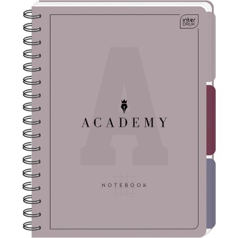 Kołozeszyt B5 100k kratka 90g przekł PP ACADEMY Kołozeszyt B5 100k kratka 90g przekł PP ACADEMY