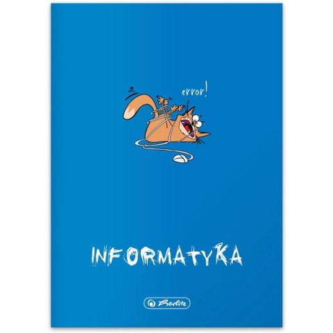 Zeszyt szkolny przedmiotowy A5 60 kartek w kratkę 70g INFORMATYKA 9500097 HERLITZ Zeszyt szkolny przedmiotowy A5 60 kartek w kratkę 70g INFORMATYKA 9500097 HERLITZ
