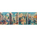 Brulion B5 160 kartek w kratkę z marginesem Zeszyt szkolny RETRO CITY 400196853 HERLITZ