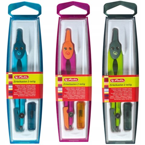 Cyrkiel szkolny na grafit 1 sztuka mix kolorów 300001322 HERLITZ Cyrkiel szkolny na grafit 1 sztuka mix kolorów 300001322 HERLITZ