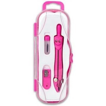Cyrkiel szkolny z grafitem 2mm ( grafity +temperówka) PC-101 różowy w etui TT7631 PENMATE Cyrkiel szkolny z grafitem 2mm ( grafity +temperówka) PC-101 różowy w etui TT7631 PENMATE