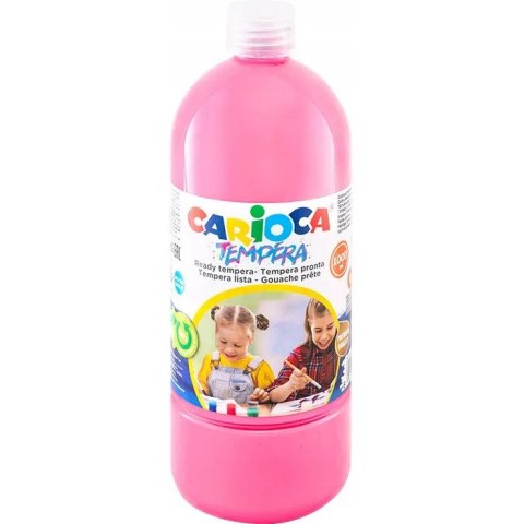 Farba CARIOCA TEMPERA 1000 ml różowa (40430/09) 170-2661 Farba CARIOCA TEMPERA 1000 ml różowa (40430/09) 170-2661