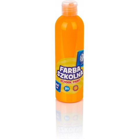 Farba plakatowa szkolna 250ml fluorescencyjna pomarańczowa 301217030 Farba plakatowa szkolna 250ml fluorescencyjna pomarańczowa 301217030