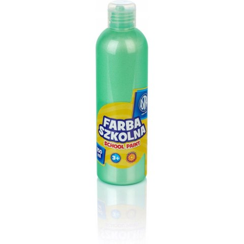 Farba plakatowa szkolna 250ml perłowa zielona 301217037 ASTRA Farba plakatowa szkolna 250ml perłowa zielona 301217037 ASTRA
