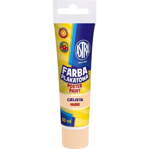 Farba plakatowa w tubkach 30ml szkolna cielista beżowa ASTRA Farba plakatowa w tubkach 30ml szkolna cielista beżowa ASTRA