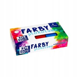 Farby plakatowe szkolne 6 kolorów 20ml zestaw 400167103 OXFORD
