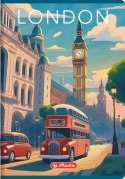 Zeszyt A4 96k linia margines RETRO CITY 400196849 HERLITZ