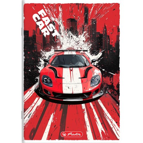 Zeszyt szkolny A5 16 kartek w kratkę 70g FAST CAR 400196833 HERLITZ Zeszyt szkolny A5 16 kartek w kratkę 70g FAST CAR 400196833 HERLITZ