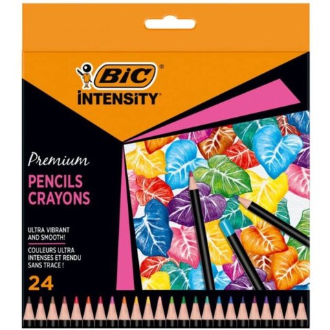 Kredki ołówkowe Intensity Premium w pudełku 24 kolory 9678231 BIC Kredki ołówkowe Intensity Premium w pudełku 24 kolory 9678231 BIC