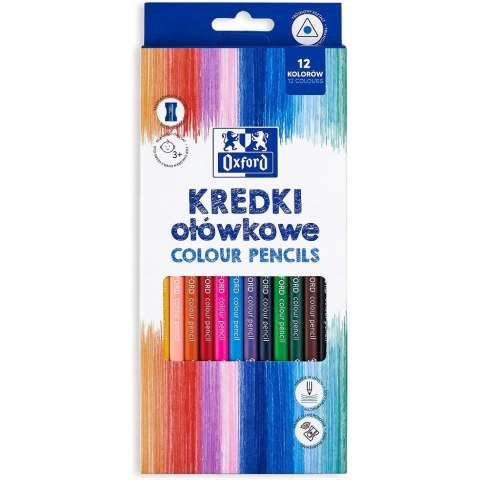 Kredki ołówkowe REGULAR 12 kolorów 400174524 OXFORD Kredki ołówkowe REGULAR 12 kolorów 400174524 OXFORD