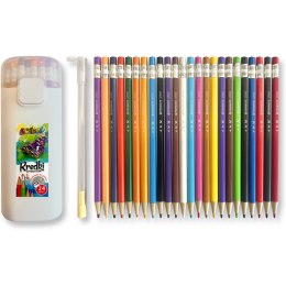 Kredki ołówkowe automatyczne 24 kolory + temperówka w tubie PENMATE Kolori TT8976
