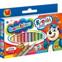 Kredki szkolne z glinki kaolinowej Zestaw 18 kredek BAMBINO St.Majewski