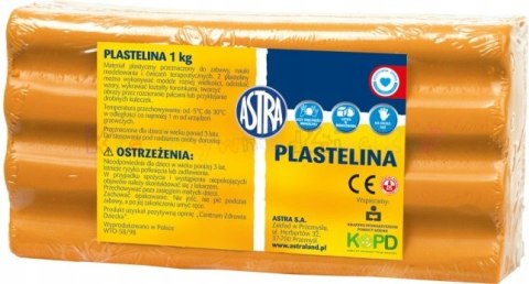 Plastelina szkolna dla dzieci 1kg pomarańczowa 303111005 ASTRA Plastelina szkolna dla dzieci 1kg pomarańczowa 303111005 ASTRA
