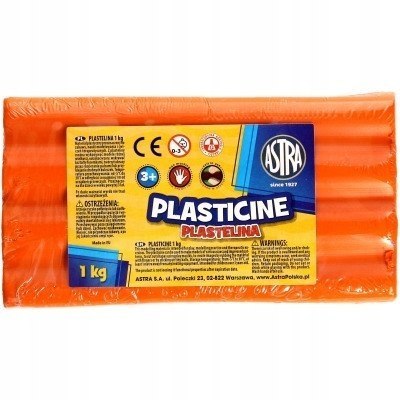 Plastelina szkolna dla dzieci 1kg pomarańczowa 303111005 ASTRA Plastelina szkolna dla dzieci 1kg pomarańczowa 303111005 ASTRA