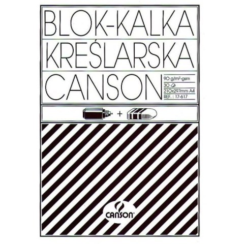 Kalka kreślarska A4 30k 90/95g blok 200005322 CANSON Kalka kreślarska A4 30k 90/95g blok 200005322 CANSON