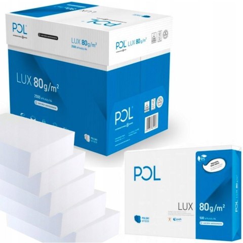 Papier ksero A4 80g POLLUX (5ryz) klasa białości B 161 Papier ksero A4 80g POLLUX (5ryz) klasa białości B 161