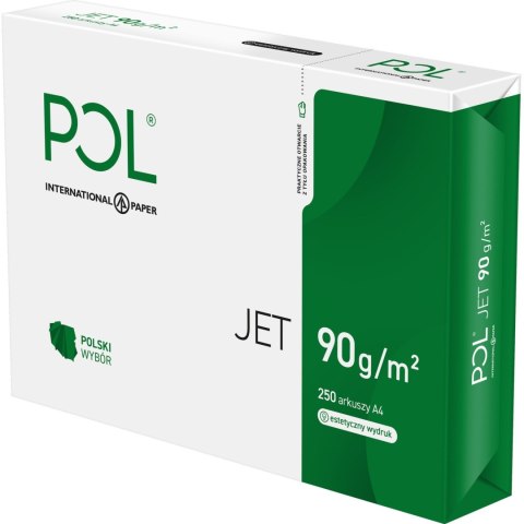 Papier ksero A4 90g POLJET 250 arkuszy klasa A do drukarek i kopiarek Papier ksero A4 90g POLJET 250 arkuszy klasa A do drukarek i kopiarek