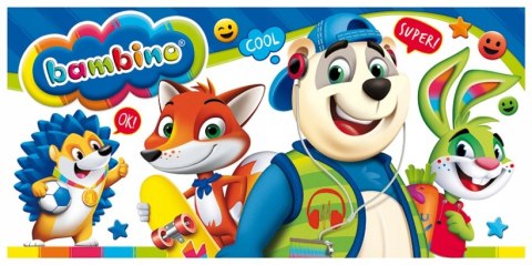 Plastelina dla dzieci Zestaw 24 kolory + Podkładka do prac plastycznych BAMBINO St.Majewski Plastelina dla dzieci Zestaw 24 kolory + Podkładka do prac plastycznych BAMBINO St.Majewski