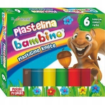 Plastelina dla dzieci Zestaw 6 kolorów BAMBINO St.Majewski Plastelina dla dzieci Zestaw 6 kolorów BAMBINO St.Majewski