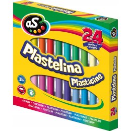 Plastelina dla dzieci szkolna AS zestaw 24 kolory 303219004 ASTRA