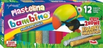 Plastelina szkolna Zestaw 12 kolorów BAMBINO St.Majewski Plastelina szkolna Zestaw 12 kolorów BAMBINO St.Majewski