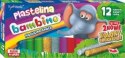 Plastelina szkolna Zestaw 12 kolorów BAMBINO St.Majewski