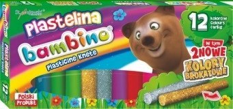 Plastelina szkolna Zestaw 12 kolorów BAMBINO St.Majewski Plastelina szkolna Zestaw 12 kolorów BAMBINO St.Majewski