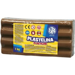 Plastelina szkolna dla dzieci 1kg brązowa 303111022 ASTRA