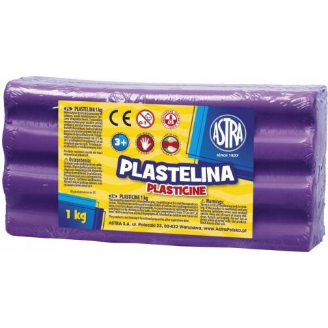 Plastelina szkolna dla dzieci 1kg fioletowa 303111010 ASTRA Plastelina szkolna dla dzieci 1kg fioletowa 303111010 ASTRA