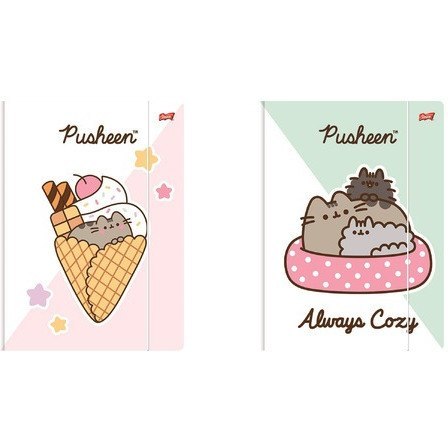 Teczka z gumką na dokumenty A4 300g Pusheen UNIPAP Teczka z gumką na dokumenty A4 300g Pusheen UNIPAP