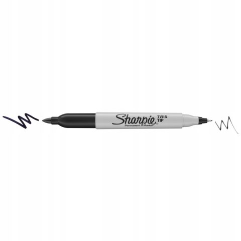 Marker SHARPIE Twin Tip 52011 czarny S0811100 Marker SHARPIE Twin Tip 52011 czarny S0811100