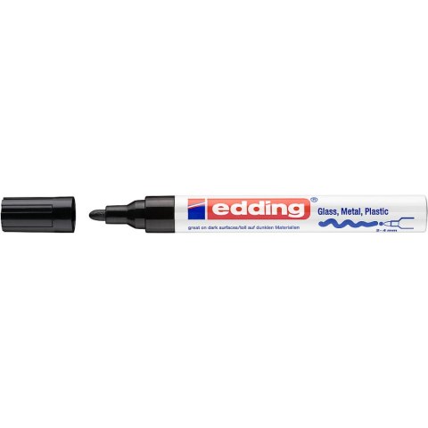 Marker lakierowy 2-4mm 750 czarny okrągła końcówka 750/001/C EDDING Marker lakierowy 2-4mm 750 czarny okrągła końcówka 750/001/C EDDING
