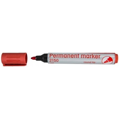 Marker permanentny 2150 czerwony okrągła końcówka 110166 D.RECT Marker permanentny 2150 czerwony okrągła końcówka 110166 D.RECT